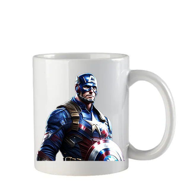 Captan America Baskılı Kupa Bardak