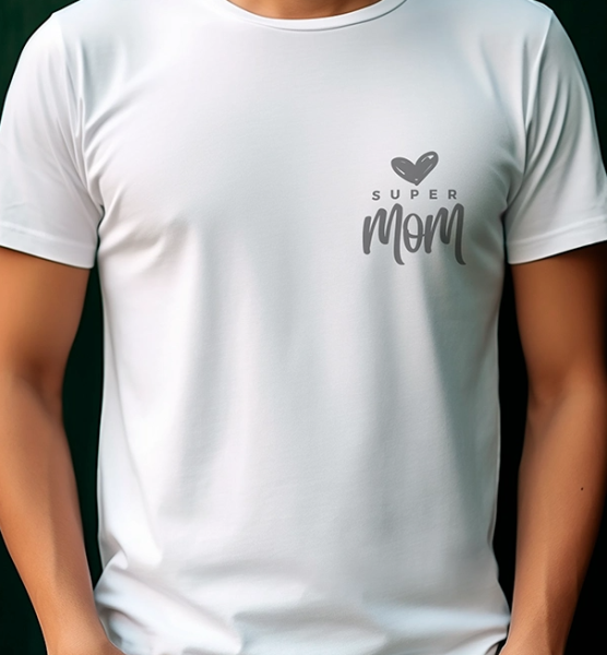 Super Mom Minimalist Tasarım Tişört