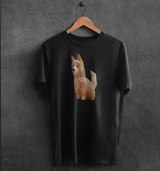 3D Oyuncak Köpek Baskılı Tişört