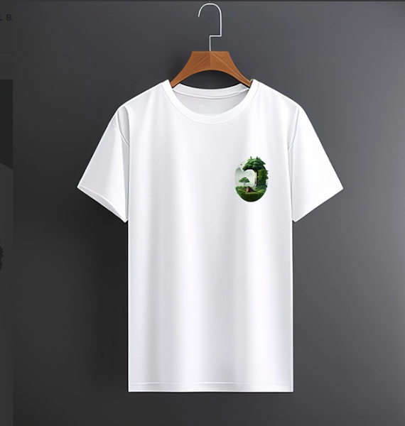 Doğa Temalı Minimalist Baskılı Tişört