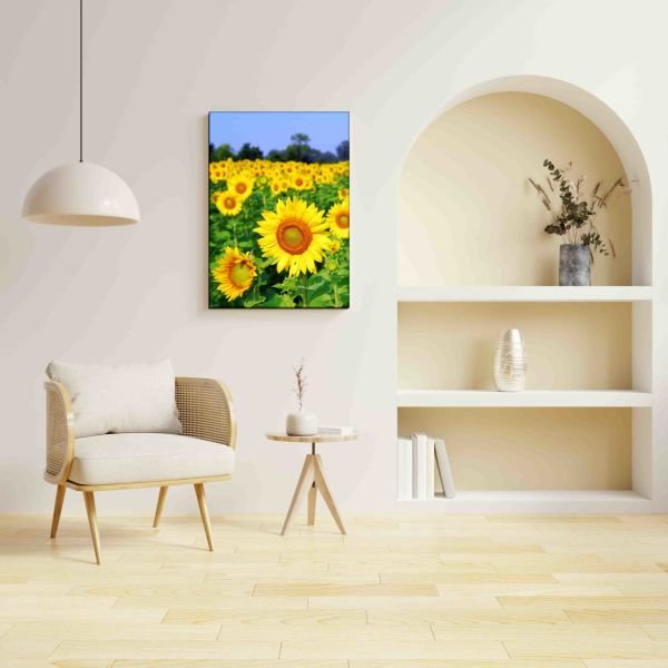Ayçiçeği Tarlası Canvas Tablo