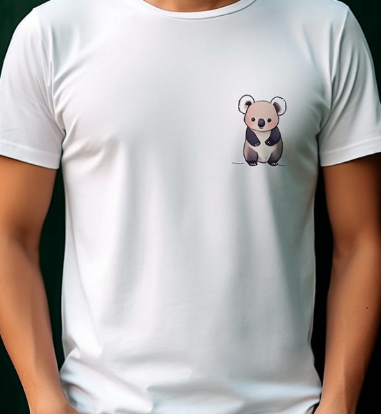 Koala Minimalist Baskılı Tişört