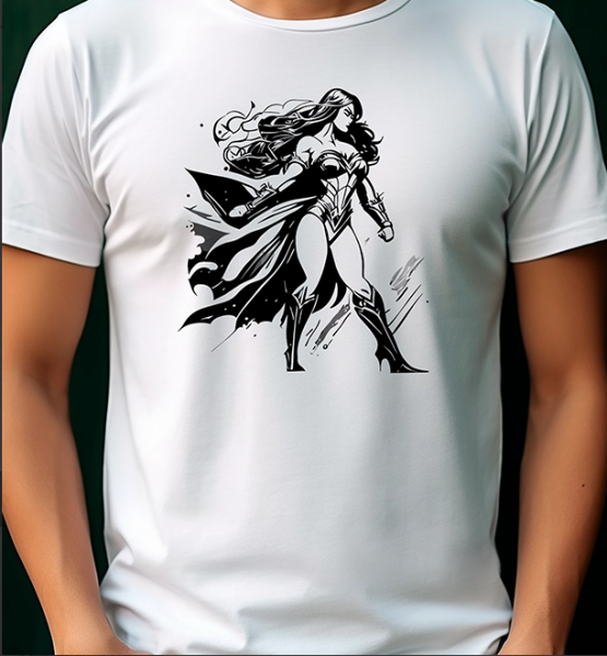 DC Comics Wonder Woman Baskılı Tişört