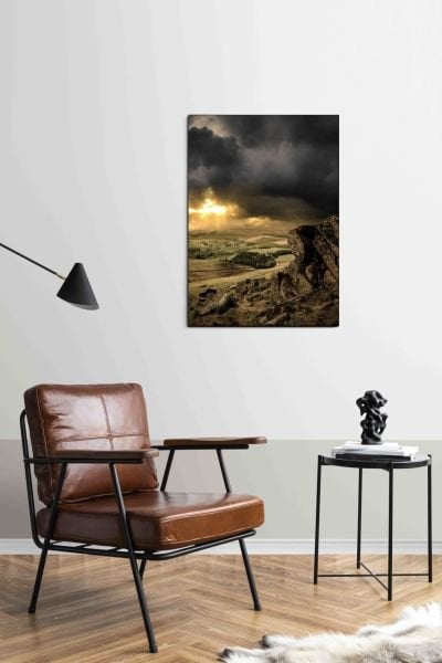 Fırtına Öncesi Gün Batımı Canvas Tablo