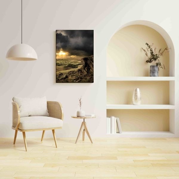 Fırtına Öncesi Gün Batımı Canvas Tablo