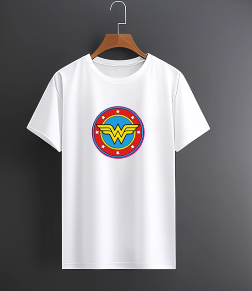DC Comics Wonder Woman Logo Baskılı Tişört
