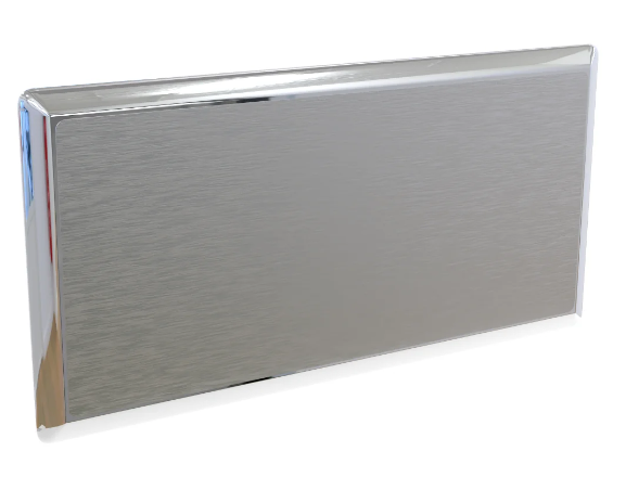 Dayanıklı Gümüş Alüminyum Metal Mıknatıslı ve İğneli Yaka İsimliği