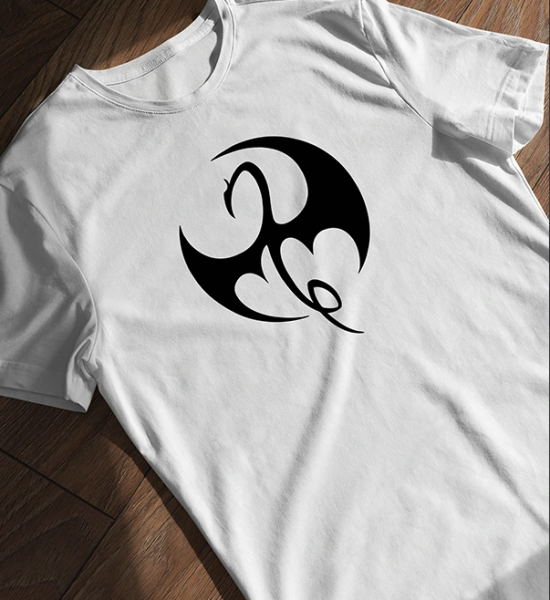 Marvel's Iron Fist Logo Baskılı Tişört