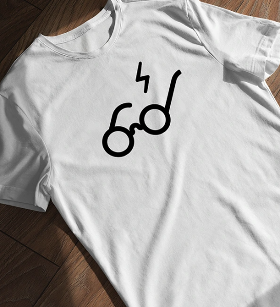 Hary Potter Gözlük Logo Tişört