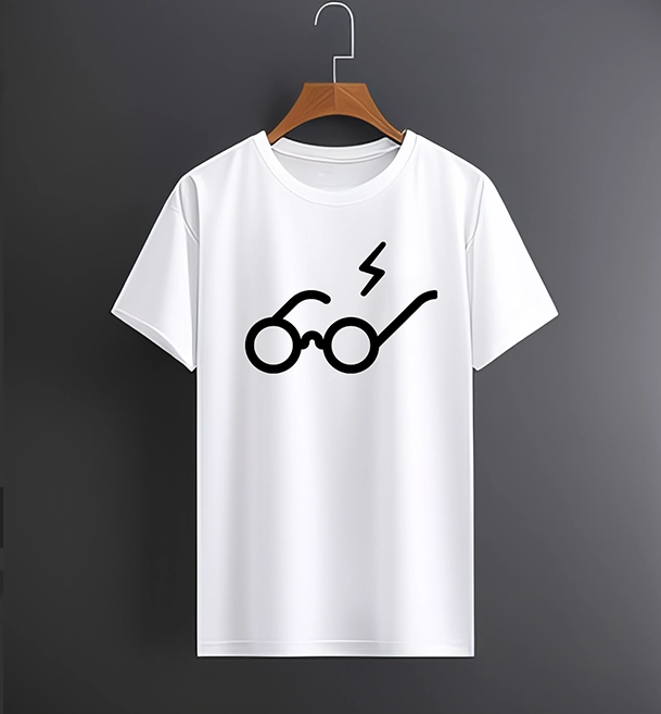 Hary Potter Gözlük Logo Tişört