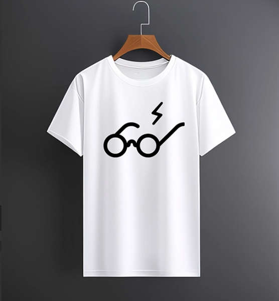 Hary Potter Gözlük Logo Tişört
