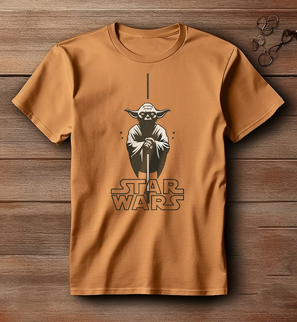 Star Wars Yoda Baskılı Tişört