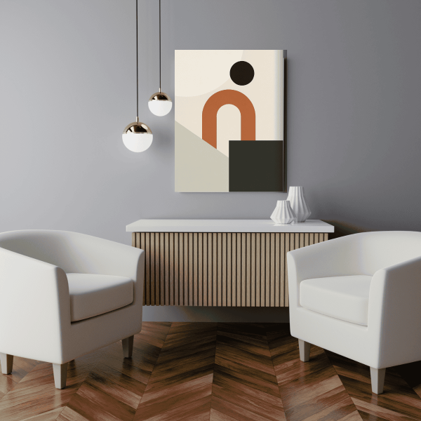 Minimalist Modern Geometrik Kanvas Tablo