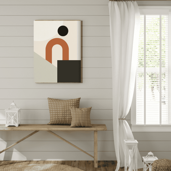 Minimalist Modern Geometrik Kanvas Tablo