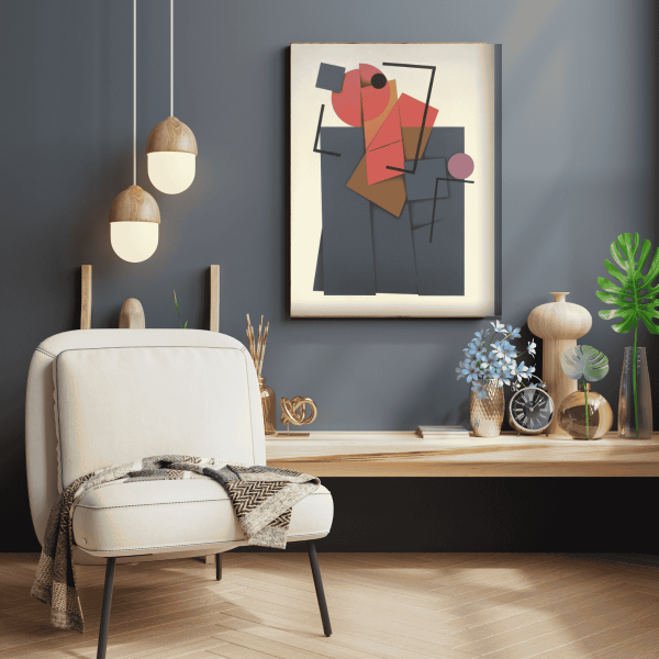 Geometrik Soyut Modern Kanvas Tablo