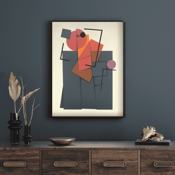 Geometrik Soyut Modern Kanvas Tablo