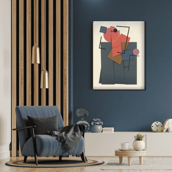 Geometrik Soyut Modern Kanvas Tablo