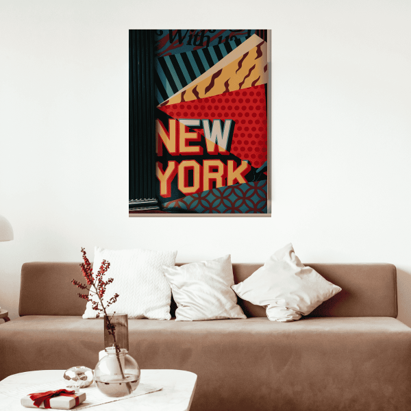 New York Şehir Temalı Pop Art Kanvas Tablo