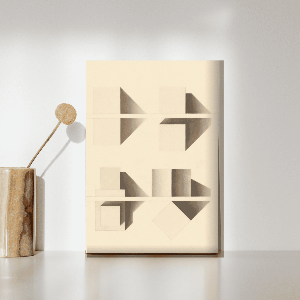 Minimalist Geometrik Çizim Kanvas Tablo