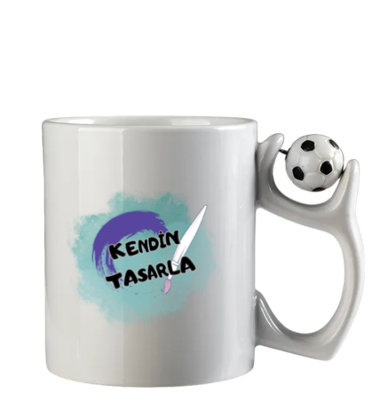 Futbol Toplu Kupa Siyah Beyaz