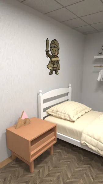 Aynalı Gümüş Pleksi Sevimli Kedi Duvar Dekoru