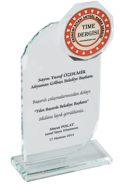 Başarı Abidesi Kristal Plaket