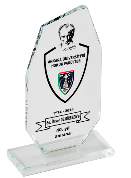 Özel Etkinlik Kristal Plaket