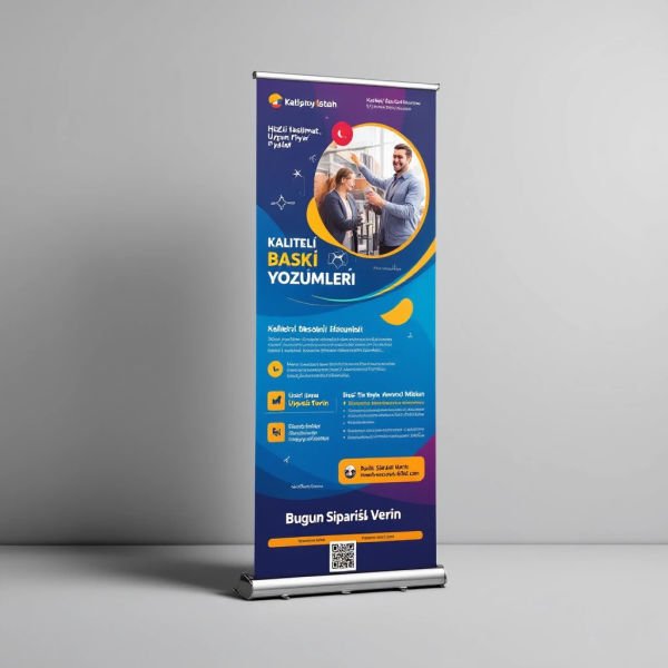 Roll Up Banner Baskı 100 x 200 cm - Sadece Poster  - YOK